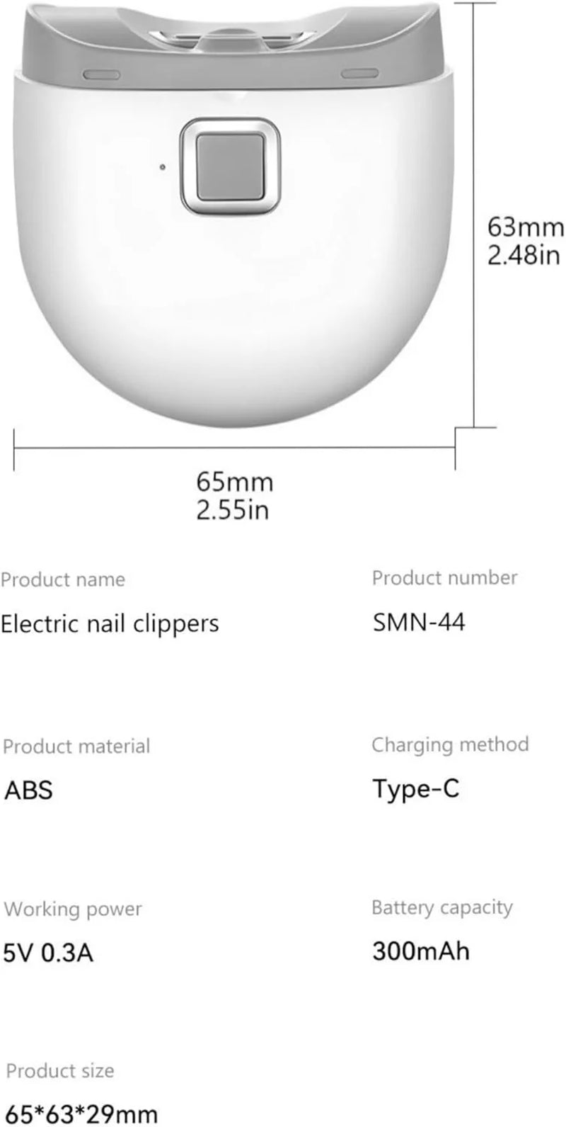 Automatic Electric Nail Clipper – Safe, Professional Thick Nail Trimmer (US Stock)