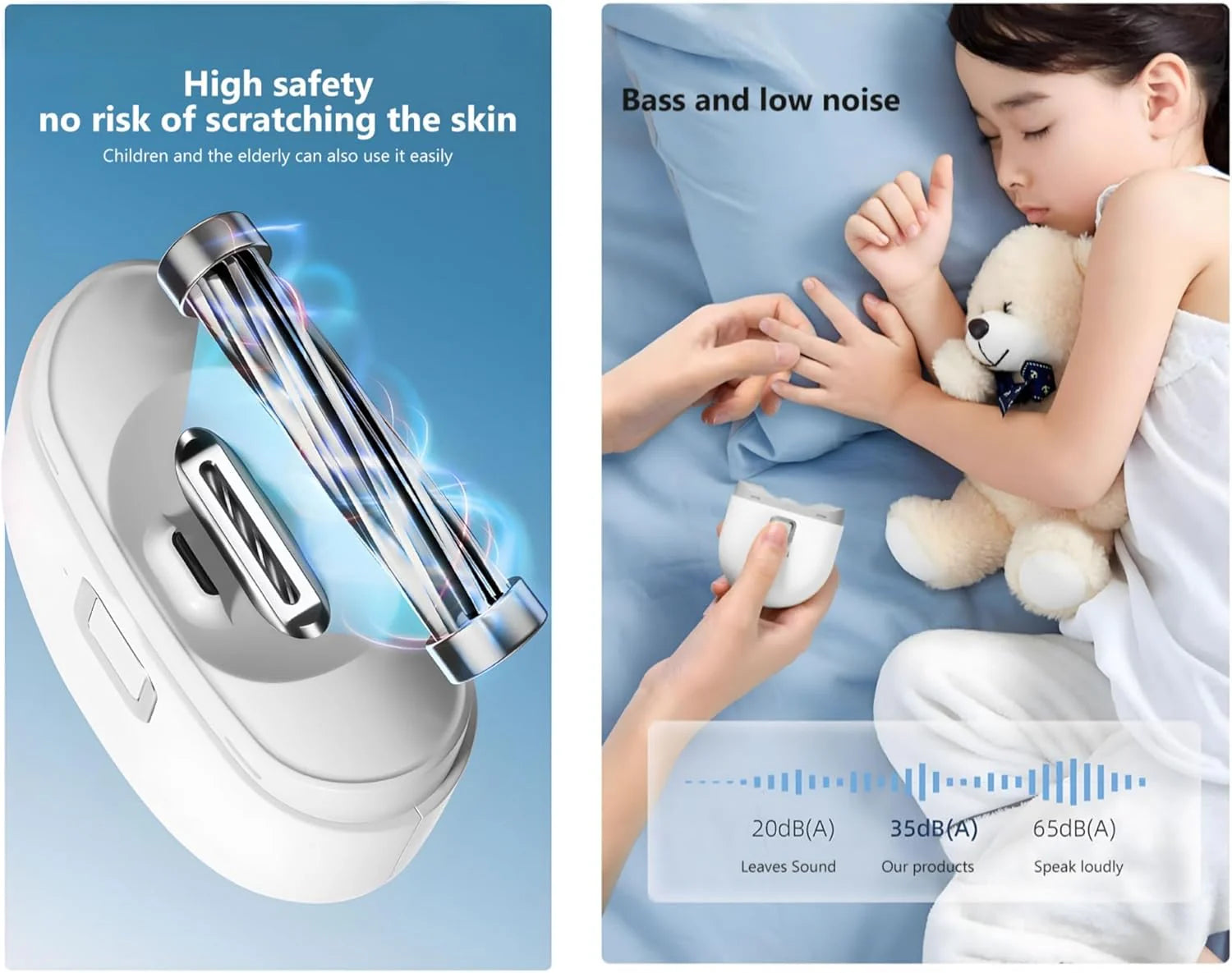 Automatic Electric Nail Clipper – Safe, Professional Thick Nail Trimmer (US Stock)