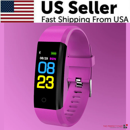 Fitness Smart Watch – Activity Tracker with Heart Rate, Blood Oxygen & BP Monitor for Men/Women (US Stock)