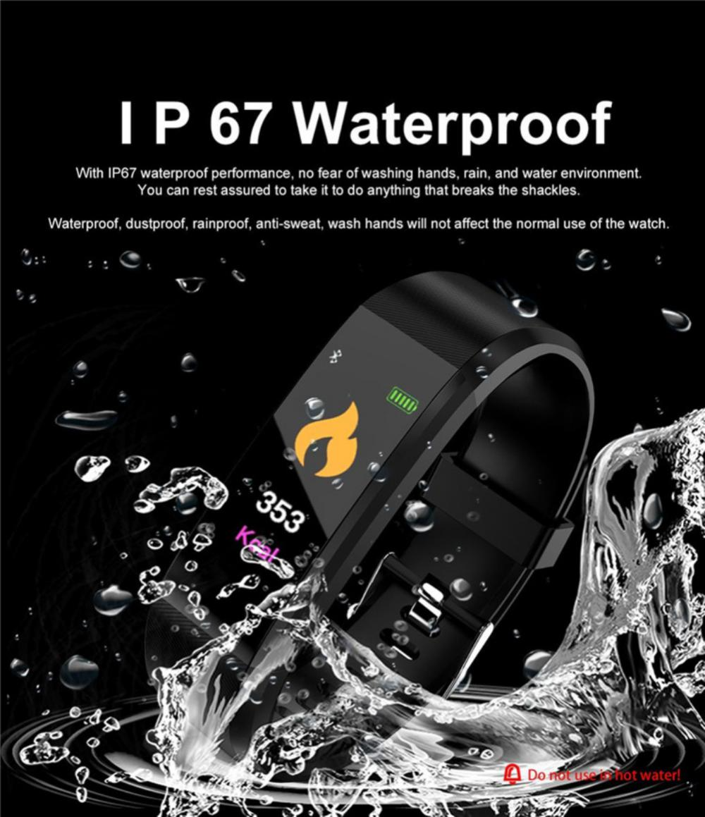 Fitness Smart Watch – Activity Tracker with Heart Rate, Blood Oxygen & BP Monitor for Men/Women (US Stock)