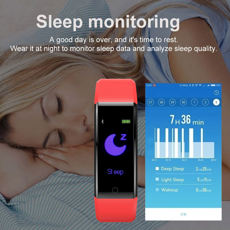 Fitness Smart Watch – Activity Tracker with Heart Rate, Blood Oxygen & BP Monitor for Men/Women (US Stock)