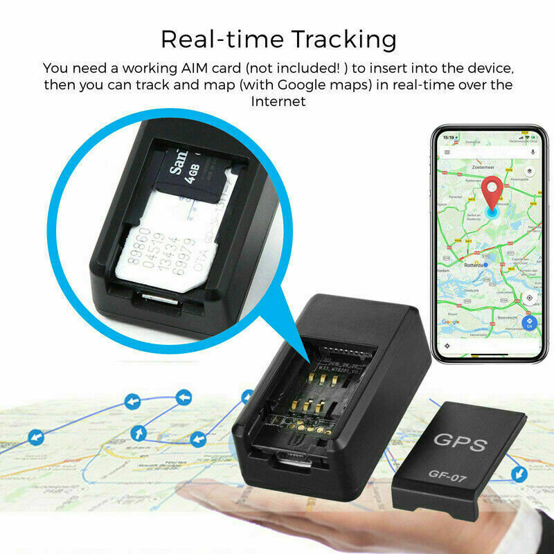 Mini Magnetic GPS Tracker GF07 – Real-Time Vehicle Locator for Car & Truck, GSM GPRS (US Stock)