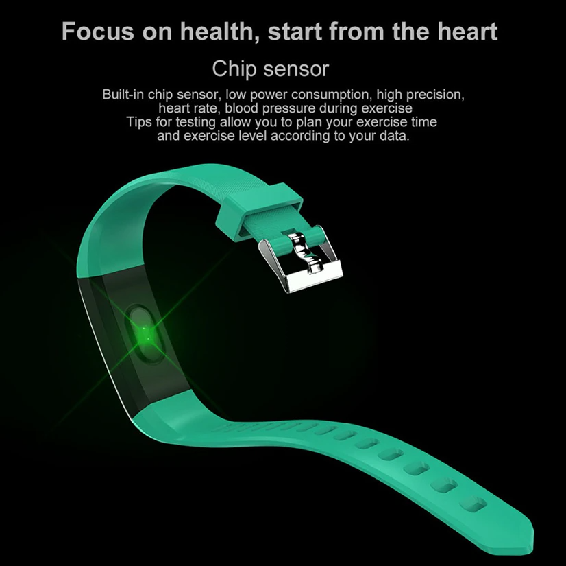 Fitness Smart Watch – Activity Tracker with Heart Rate, Blood Oxygen & BP Monitor for Men/Women (US Stock)