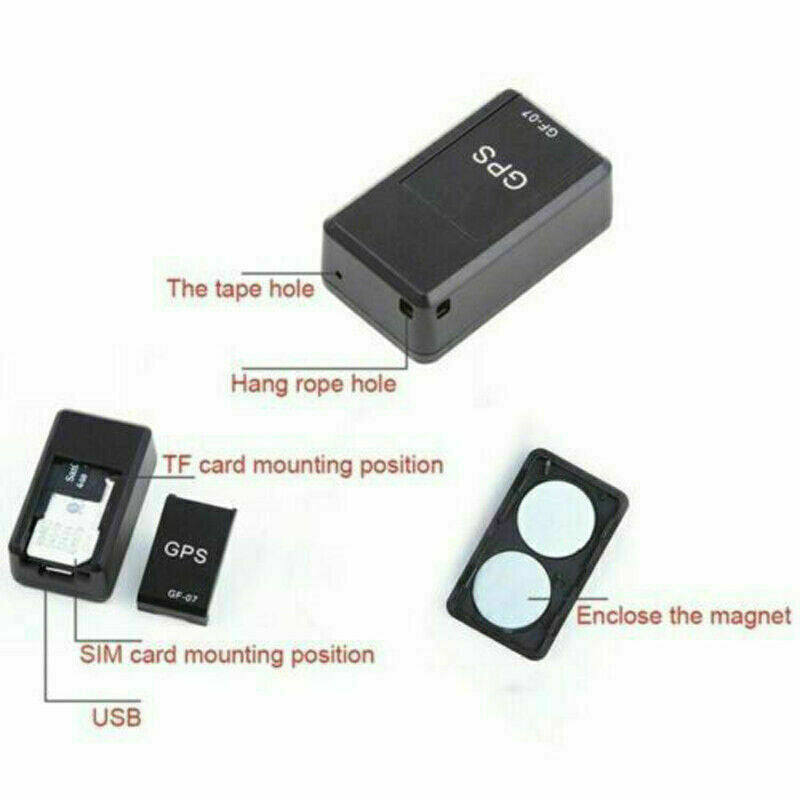Mini Magnetic GPS Tracker GF07 – Real-Time Vehicle Locator for Car & Truck, GSM GPRS (US Stock)