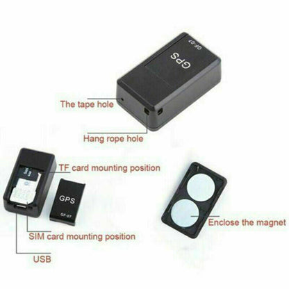 Mini Magnetic GPS Tracker GF07 – Real-Time Vehicle Locator for Car & Truck, GSM GPRS (US Stock)