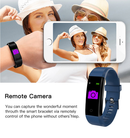Fitness Smart Watch – Activity Tracker with Heart Rate, Blood Oxygen & BP Monitor for Men/Women (US Stock)