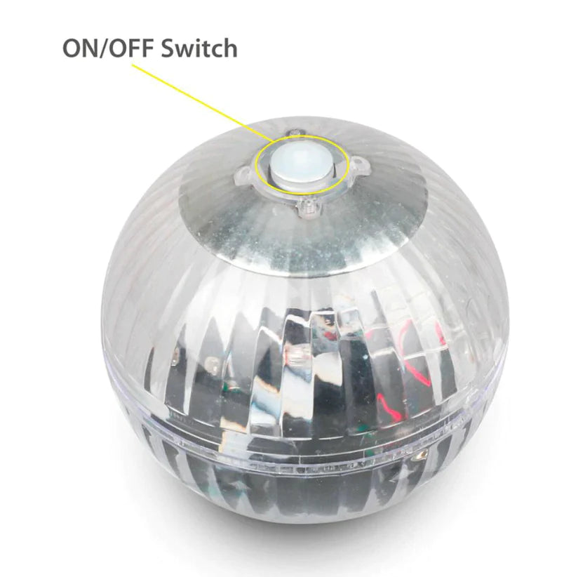 Outdoor Solar LED Floating Light Garden Pond Pool Lamp Rotating RGB Color Change (US Stock)