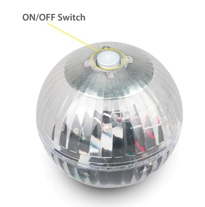 Outdoor Solar LED Floating Light Garden Pond Pool Lamp Rotating RGB Color Change (US Stock)