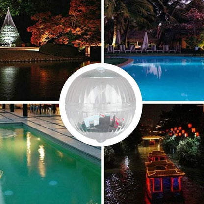Outdoor Solar LED Floating Light Garden Pond Pool Lamp Rotating RGB Color Change (US Stock)