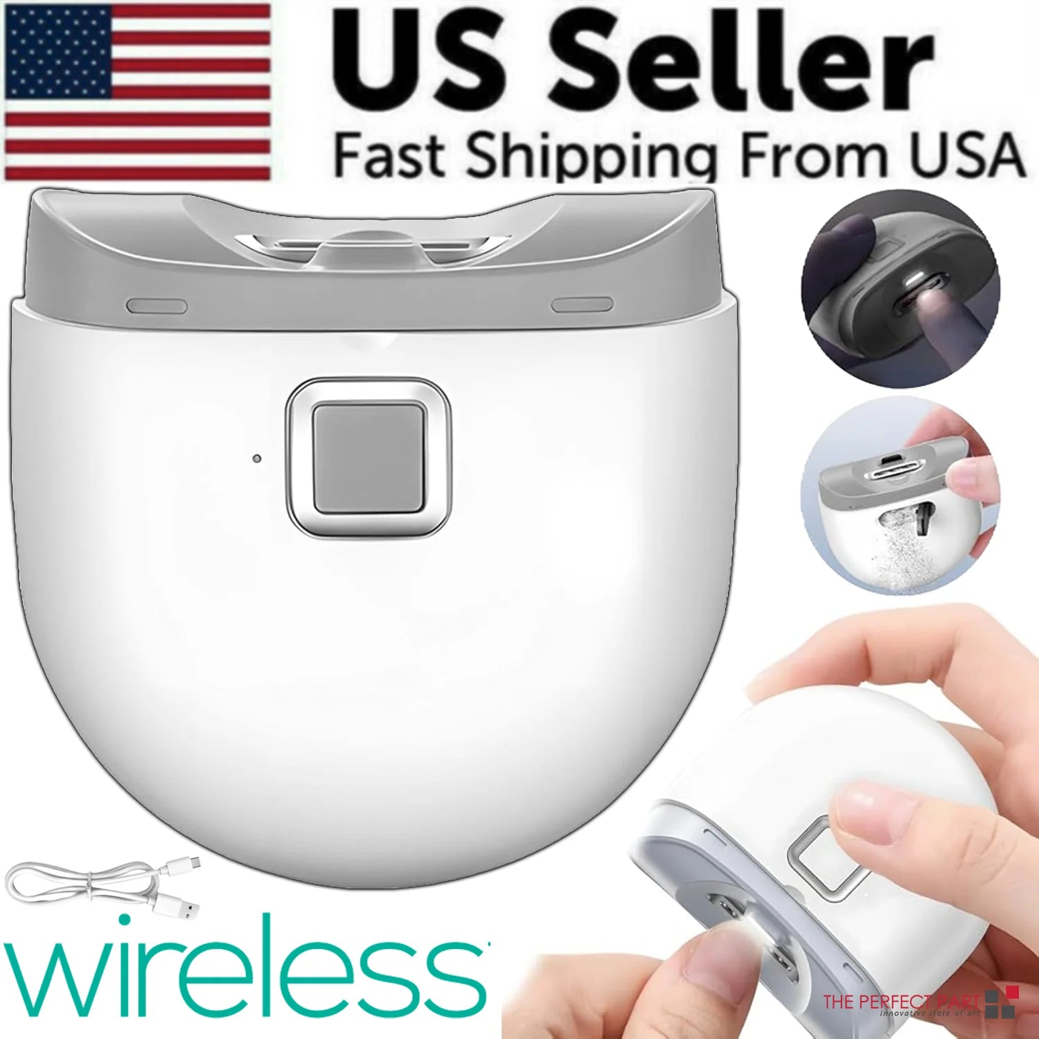 Automatic Electric Nail Clipper – Safe, Professional Thick Nail Trimmer (US Stock)